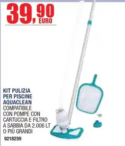 Self Kit pulizia per piscine Aquaclean offerta