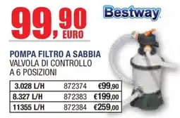 Self Bestway pompa filtro a sabbia valvola di controllo a 6 posizioni offerta