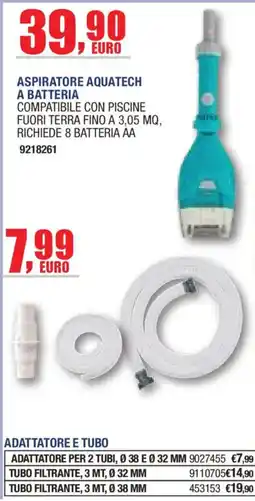 Self Aspiratore Aquatech a batteria offerta