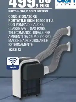 Self Condizionatore portatile Bion 10500 BTU offerta