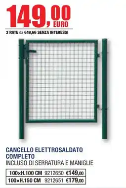 Self Cancello elettrosaldato completo offerta