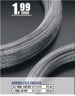 Self Bobina filo zincato offerta
