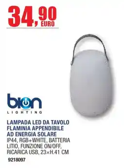 Self Lampada led da tavolo flammina appendibile ad energia solare offerta