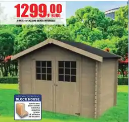 Self Casetta in legno Block House offerta