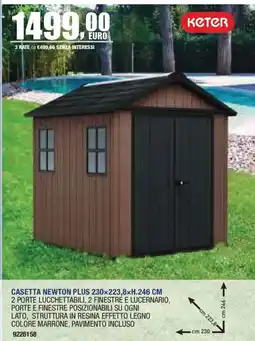 Self Casetta Newton Plus Keter offerta