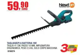 Self Tagliasiepi a batteria 18V Newton offerta