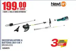 Self Newton decespugliatore a batteria 36V 4 in 1 brushless offerta