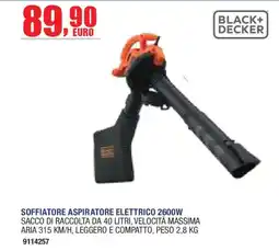 Self Soffiatore aspiratore elettrico Black+Decker offerta