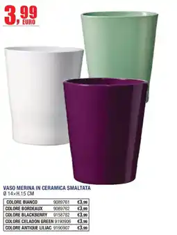 Self Vaso Merina in ceramica smaltata offerta