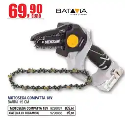 Self Motosega compatta 18V offerta