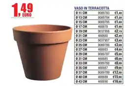 Self Vaso in terracotta offerta