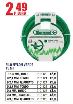 Self Filo nylon verde offerta