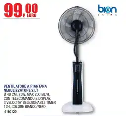 Self Ventilatore a piantana nebulizzatore 2 lt bion clima offerta