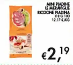 Coal City Mini Piadine Le Meraviglie Riccone Piadina offerta
