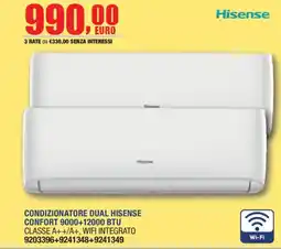 Self Condizionatore dual Hisense offerta