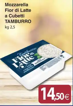 Docks Cash&Carry Mozzarella Fior di Latte a Cubetti Tamburro offerta