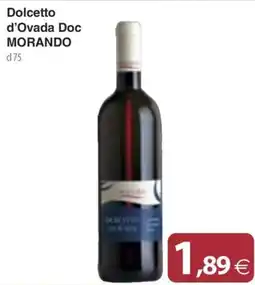 Docks Cash&Carry Dolcetto d'Ovada Doc Morando offerta