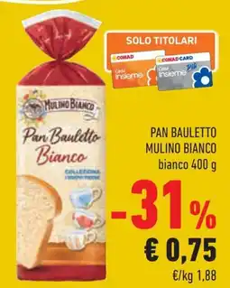 Conad Margherita Pan Bauletto Bianco Mulino Bianco offerta
