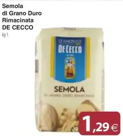 Docks Cash&Carry Semola di Grano Duro Rimacinata De Cecco offerta
