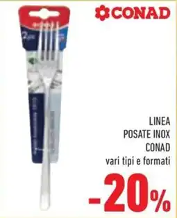 Conad Margherita Posate inox Conad offerta