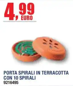 Self Porta spirali in terracotta offerta