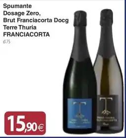 Docks Cash&Carry Spumante Dosage Zero Brut Franciacorta Docg Terre Thuria offerta