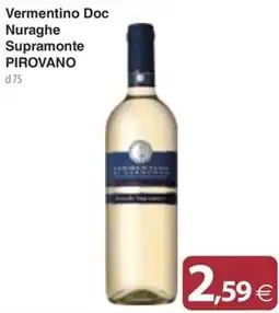 Docks Cash&Carry Vermentino Doc Nuraghe Supramonte PIROVANO offerta