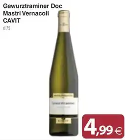 Docks Cash&Carry Gewurztraminer Doc Mastri Vernacoli Cavit offerta