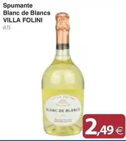 Docks Cash&Carry Spumante Blanc de Blancs Villa Folini offerta