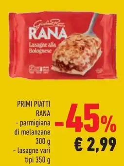 Conad Margherita Rana lasagne alla bolognese offerta