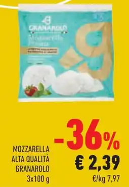 Conad Margherita Mozzarella alta qualità Granarolo offerta