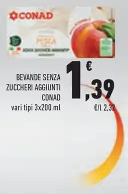 Conad Margherita Beverage senza zuccheri aggiunti Conad offerta
