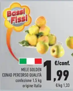 Conad Margherita Bassi e Fissi Mele Golden offerta