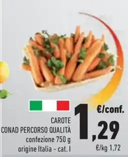 Conad Margherita Carote Conad Percorso Qualità offerta