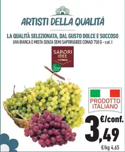 Conad Margherita Uva bianca e mista senza semi Sapori&Idee Conad offerta