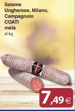 Docks Cash&Carry Salame Ungherese Campagnolo offerta