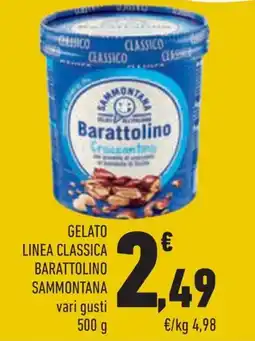 Conad Margherita Gelato linea classica Barattolino Sammontana offerta