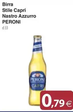 Docks Cash&Carry Birra Stile Capri Nastro Azzurro PERONI offerta
