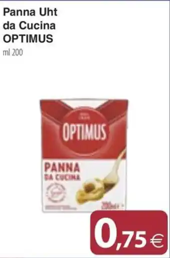 Docks Cash&Carry Panna Uht da Cucina Optimus offerta