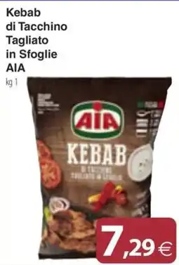 Docks Cash&Carry Kebab di Tacchino Tagliato in Sfoglie AIA offerta