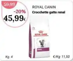 Re Mercato Lucrezia Royal Canin Crocchette gatto renal offerta
