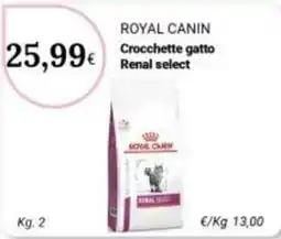 Re Mercato Lucrezia Royal Canin Crocchette gatto Renal select offerta