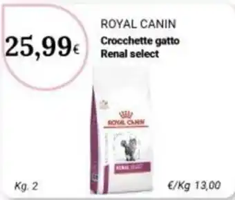 Royal Canin Crocchette gatto Renal select