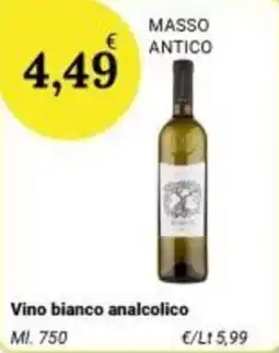 Re Mercato Lucrezia Masso antico Vino bianco analcolico offerta