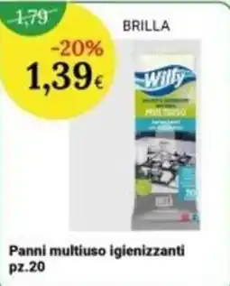 Re Mercato Lucrezia Willy panni multiuso igienizzanti offerta
