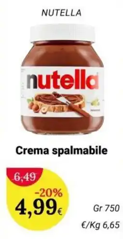 Re Mercato Lucrezia Nutella Crema spalmabile offerta
