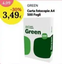 Re Mercato Lucrezia Carta fotocopie A4 Green offerta