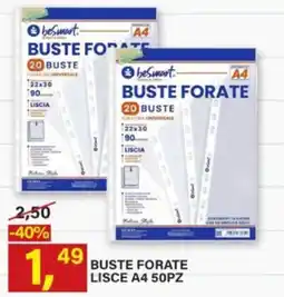 Ni Hao Market Buste forate lisce A4 offerta