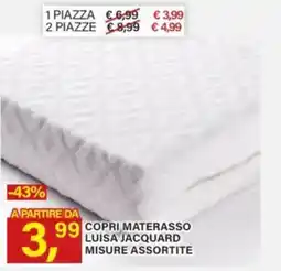 Ni Hao Market Copri materasso Luisa jacquard offerta