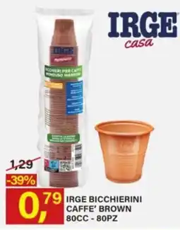 Ni Hao Market IRGE BICCHIERINI CAFFE' BROWN offerta
